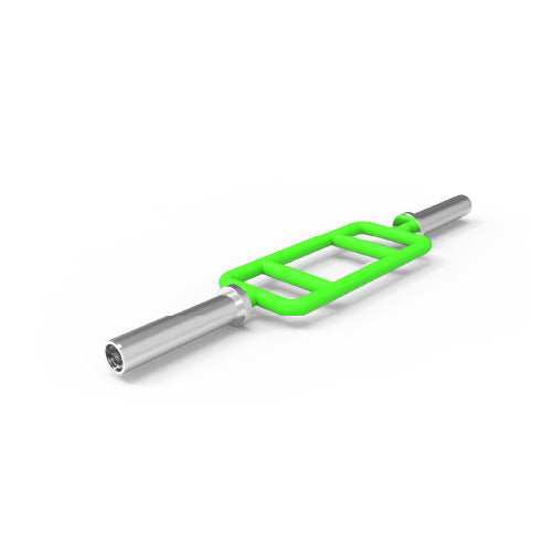 BARRE OLYMPIQUE POUR BICEPS / VERTE 13,5 KG