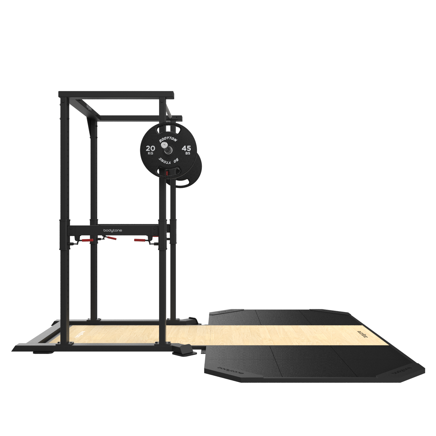 Power lifting Platform for Rack with band supports