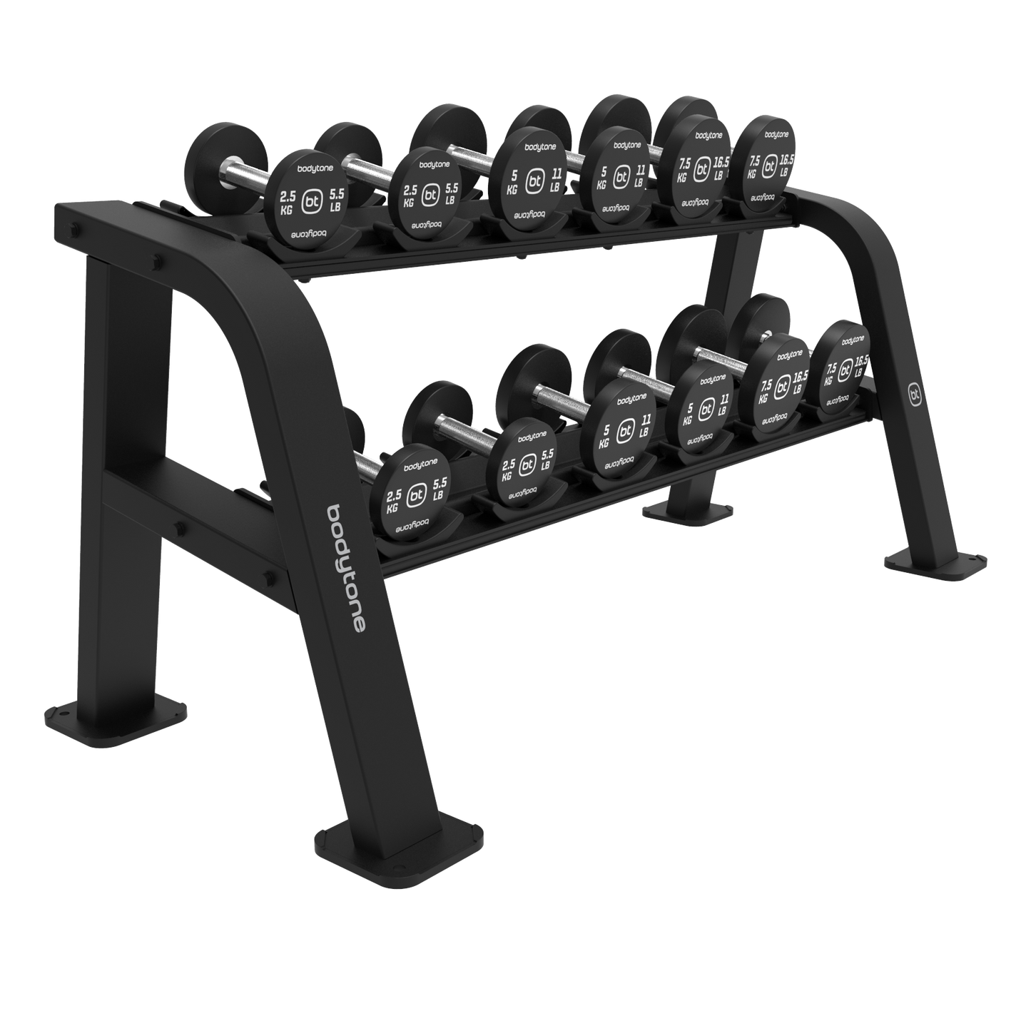 Dumbbell Rack 6 pairs Rounded