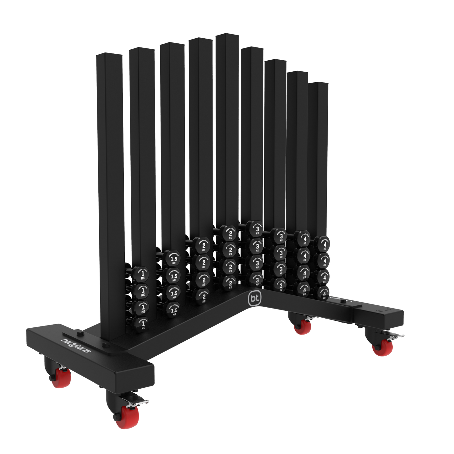 Rack Vinyl Dumbbells