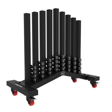 Rack Vinyl Dumbbells