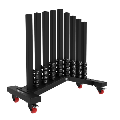 Rack Vinyl Dumbbells