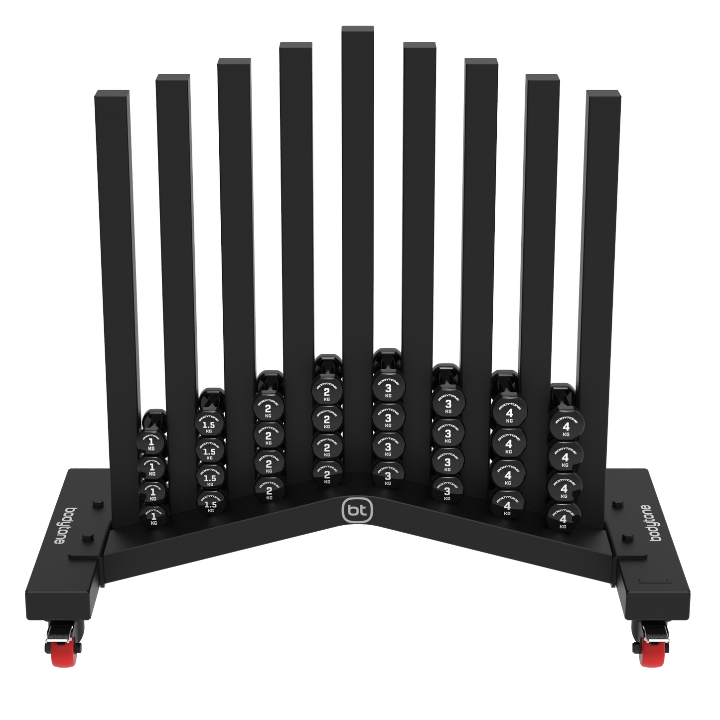 Rack Vinyl Dumbbells